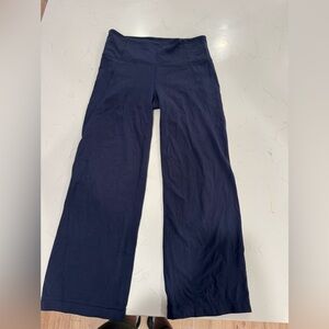 Athleta Dark Blue Wide Leg Yoga Pants